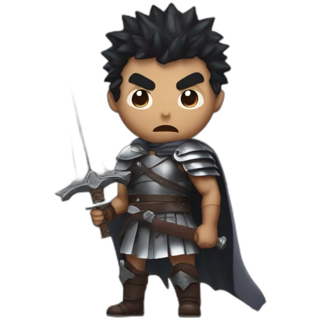 angry berserk guts carrying a huge sword on his shoulder emoji