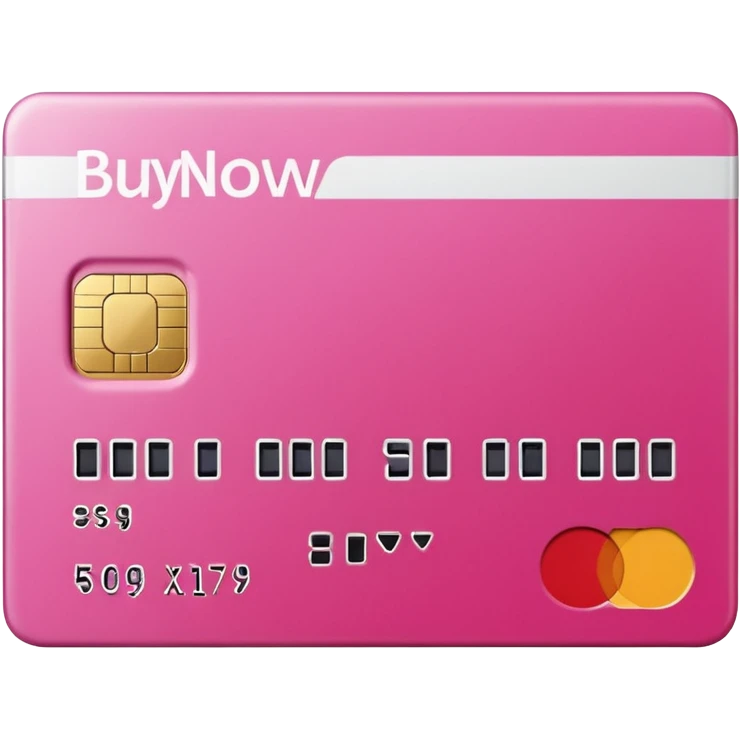 pink buy now pay later emoji