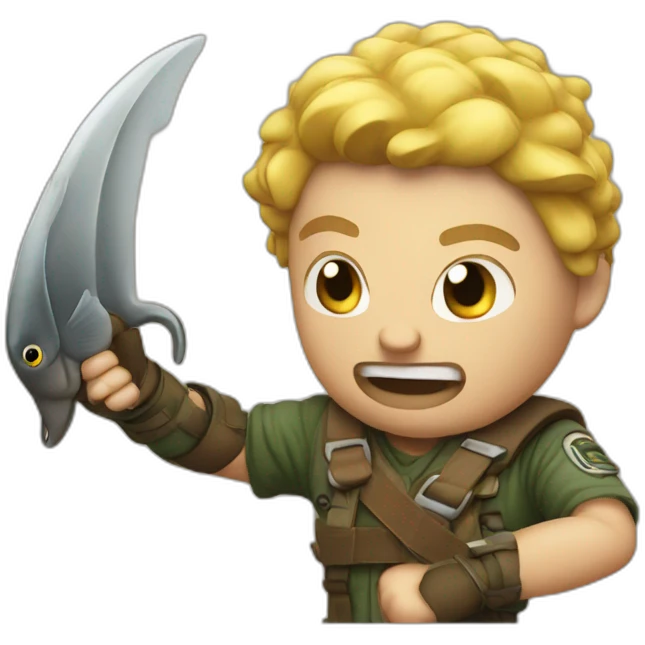 iPhone fighting squale emoji