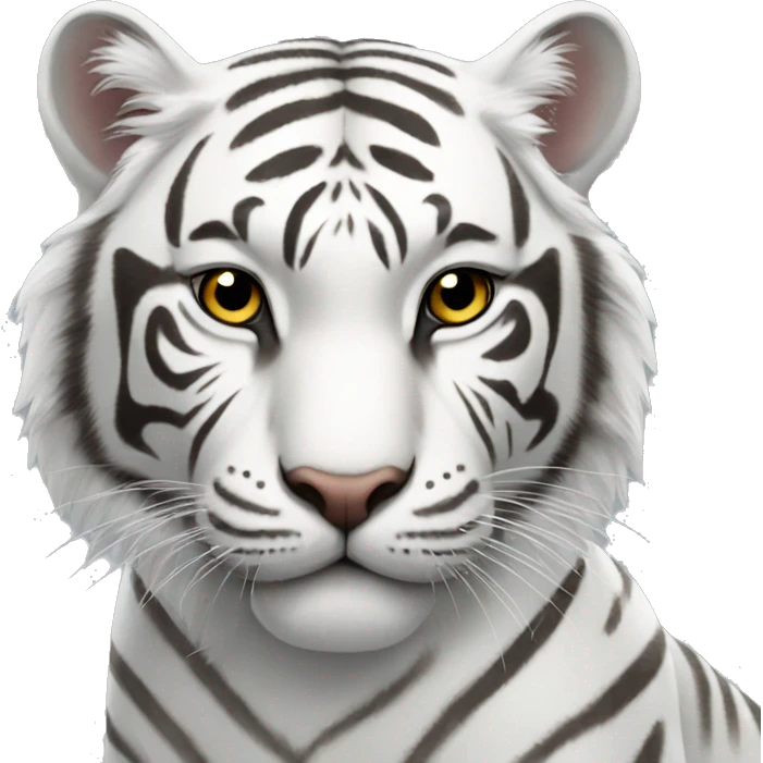 A White Tiger  emoji