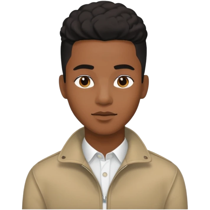 black young adult male using their financial income on lifestyle and aesthetics  emoji