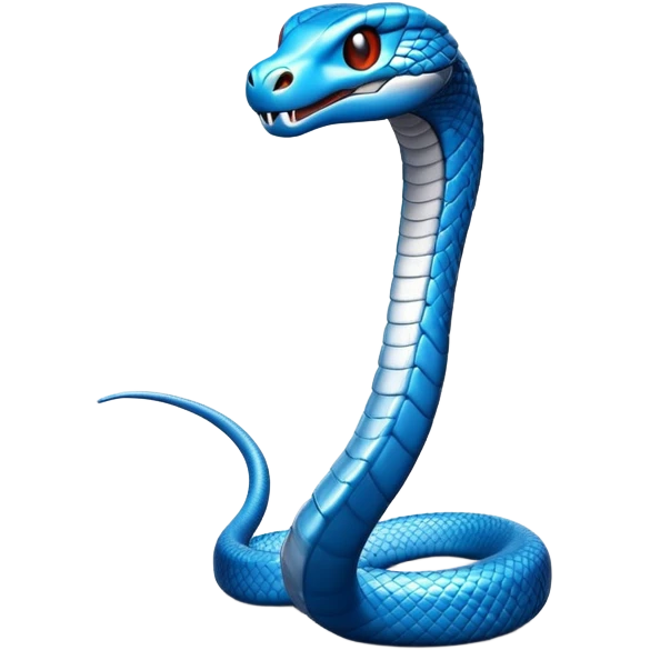 Cobra color azul  emoji