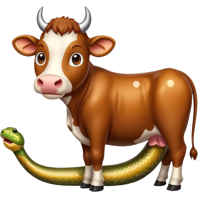 🐄+🐍 emoji