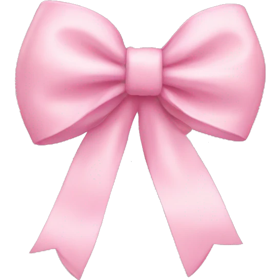 baby pink bow emoji