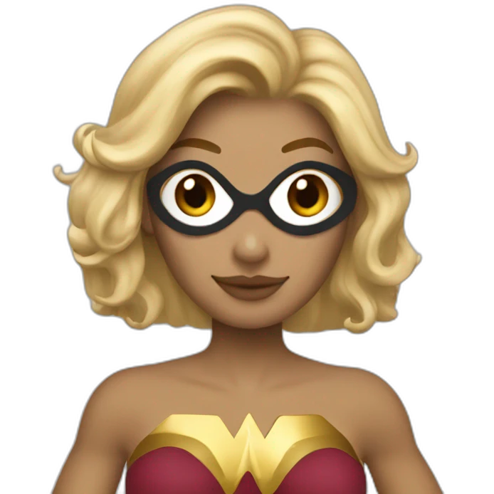 Wonderwoman blonde vole emoji