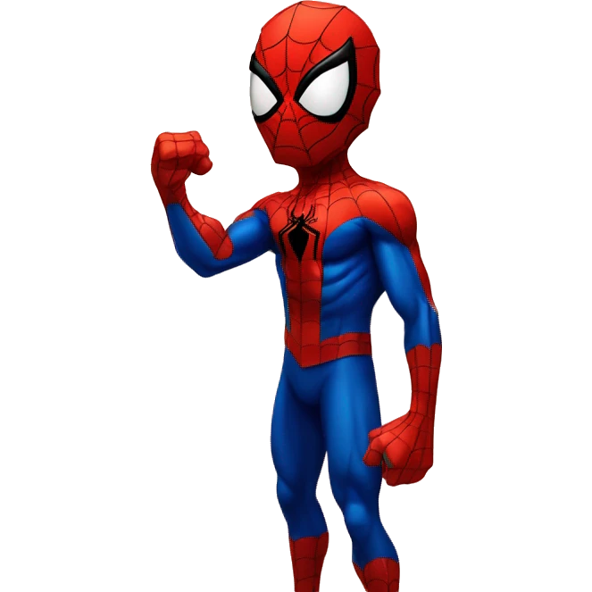 spiderman dando ramos de rosas emoji