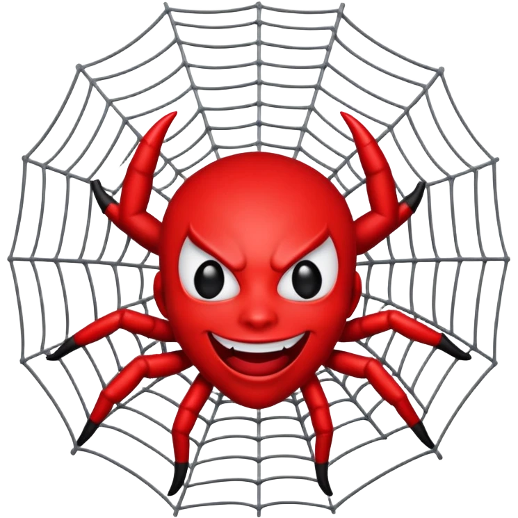 this emoji "😈" in this emoji"🕸️" emoji