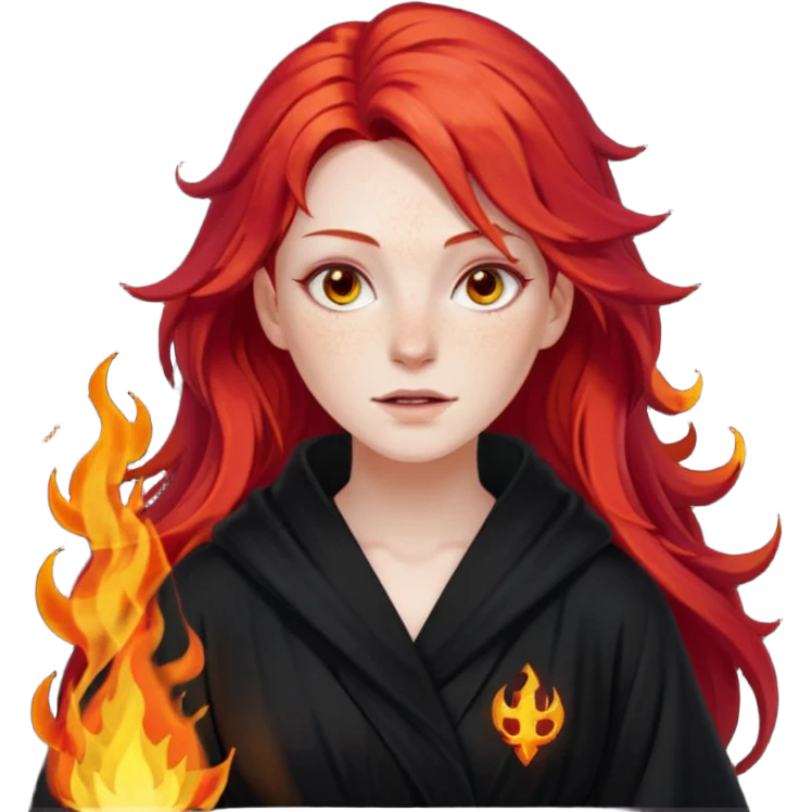 Fire witch emoji