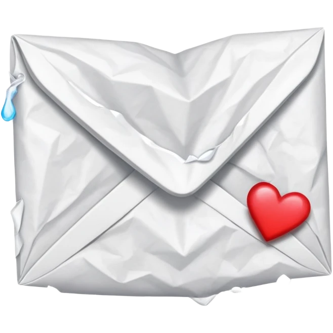 Love letter with tears for 'Quit Playing Games With My Heart' by Backstreet Boys emoji