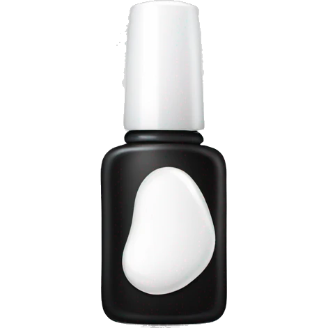 white nail polish bottle emoji