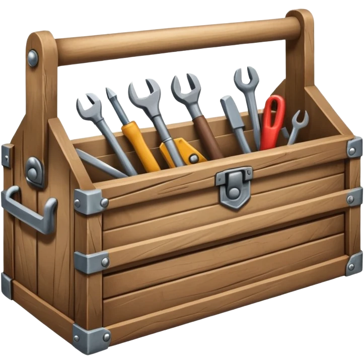 carpenter Toolbox with multiple tools emoji