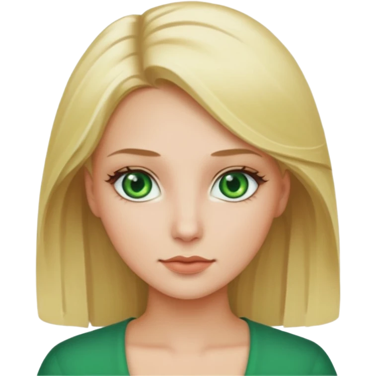 Sexy Queen Green eyes blonde Hair emoji