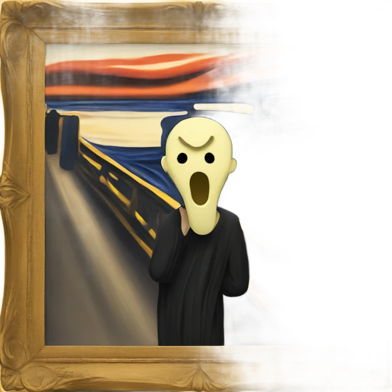 The scream painting emoji