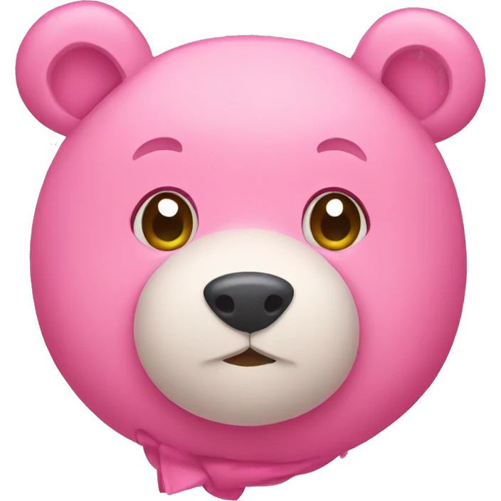 Pink bear Cute  emoji