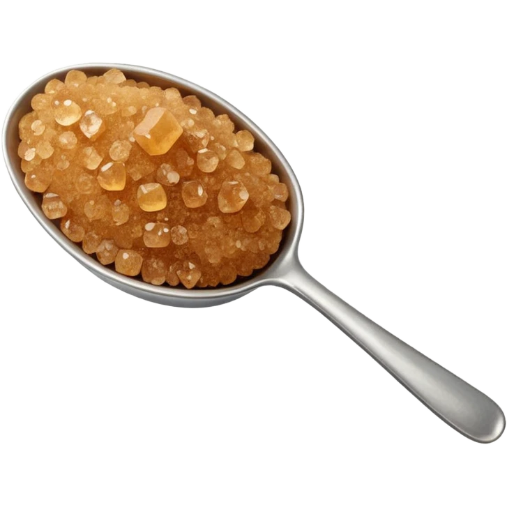 fine brown sugar on a spoon emoji