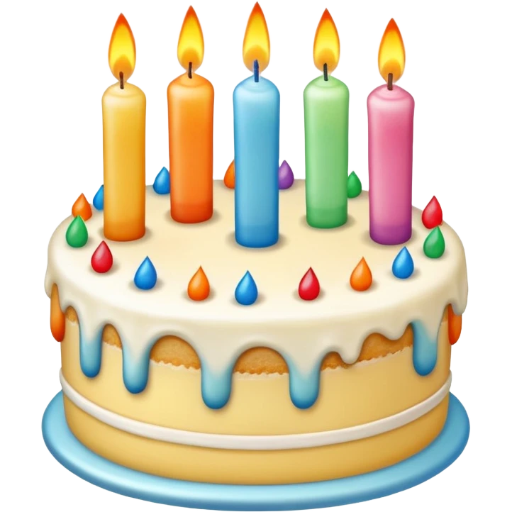 Birthday cake and candel emoji
