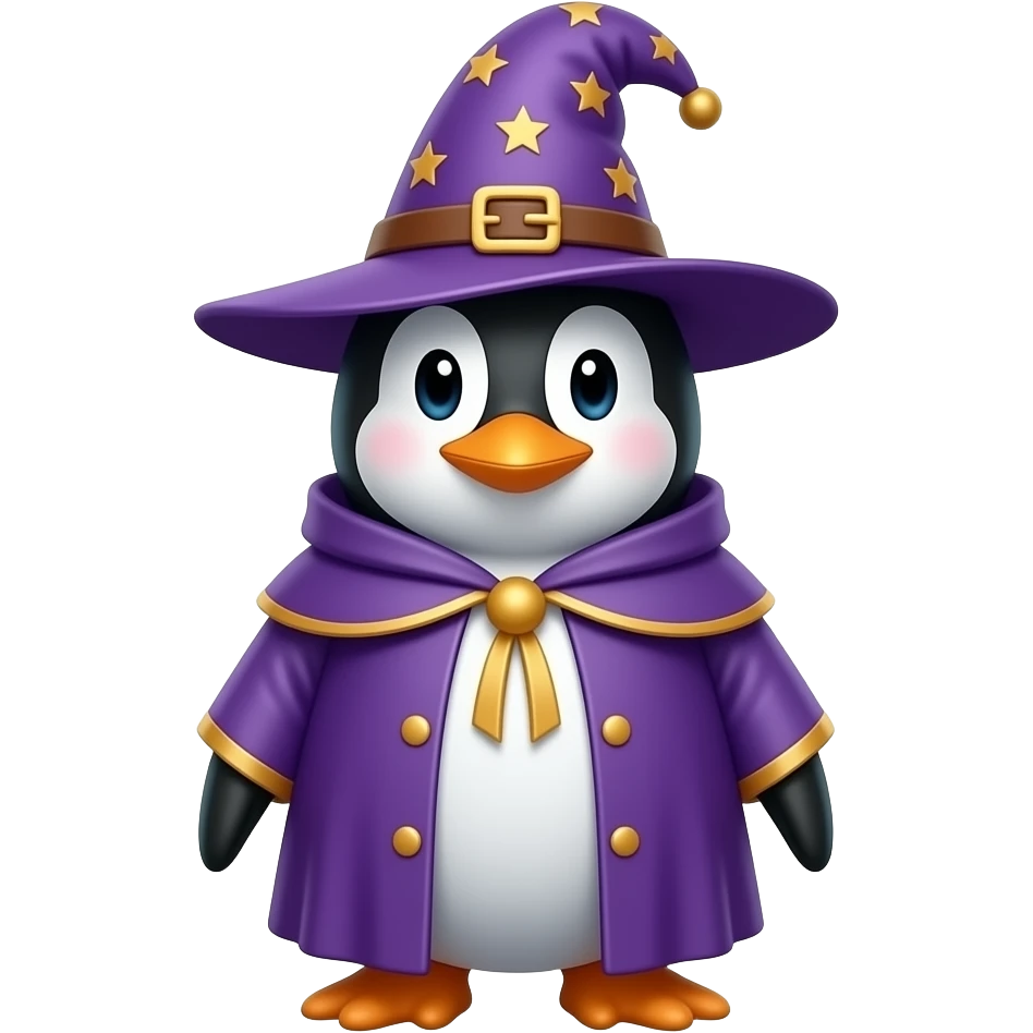 Penguin Wizard emoji