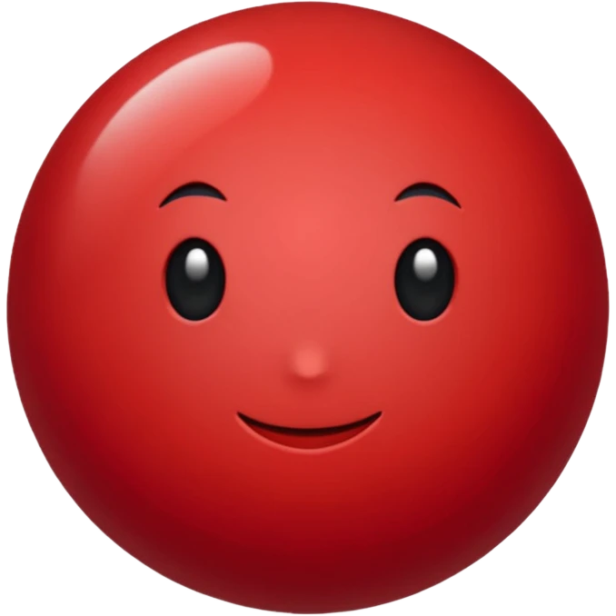 Dark Red point without face emoji