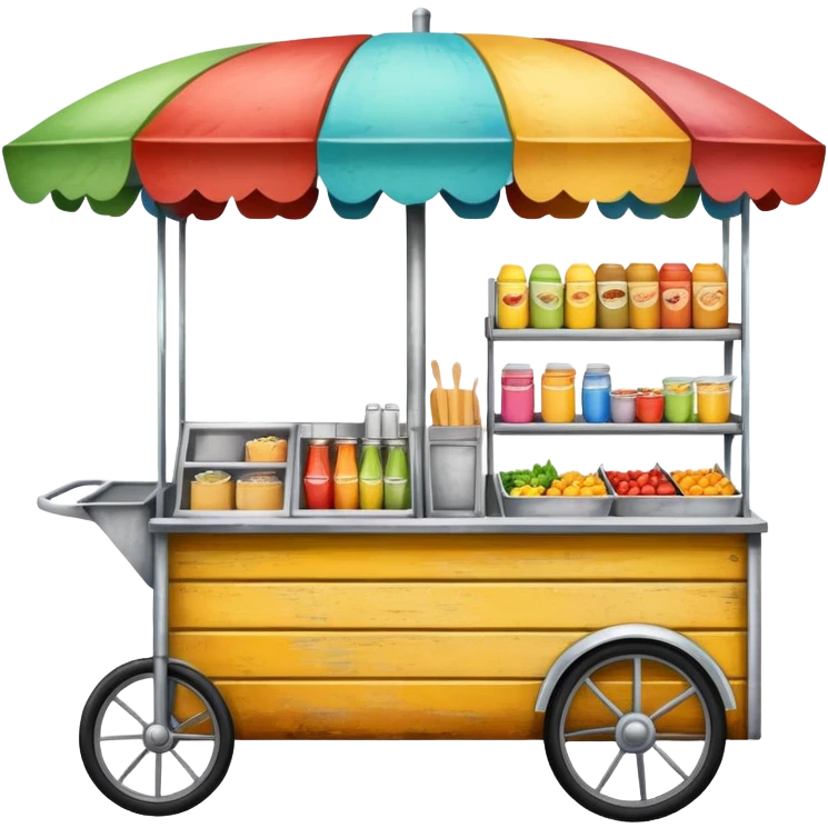 Smiling food cart  emoji