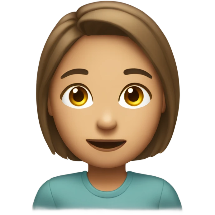 Draw a girl saying “GLO” in speech bubble  emoji