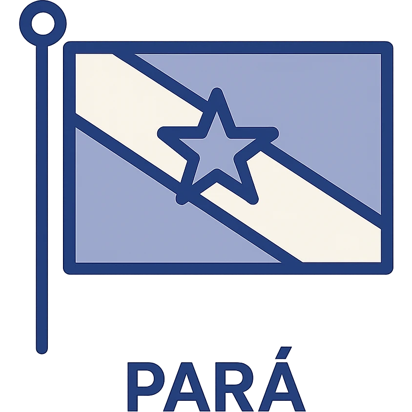 iconic version of the flag of Pará, Brazil, no text emoji