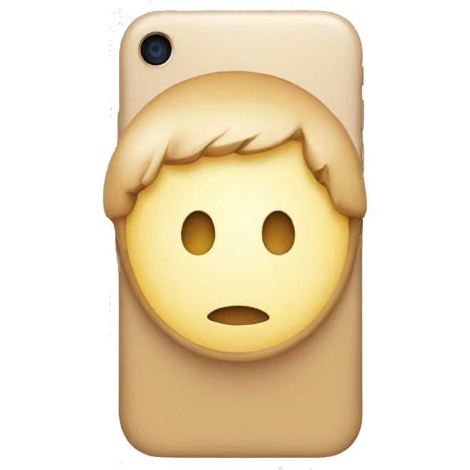 iphone with capcut logo in the screen emoji
