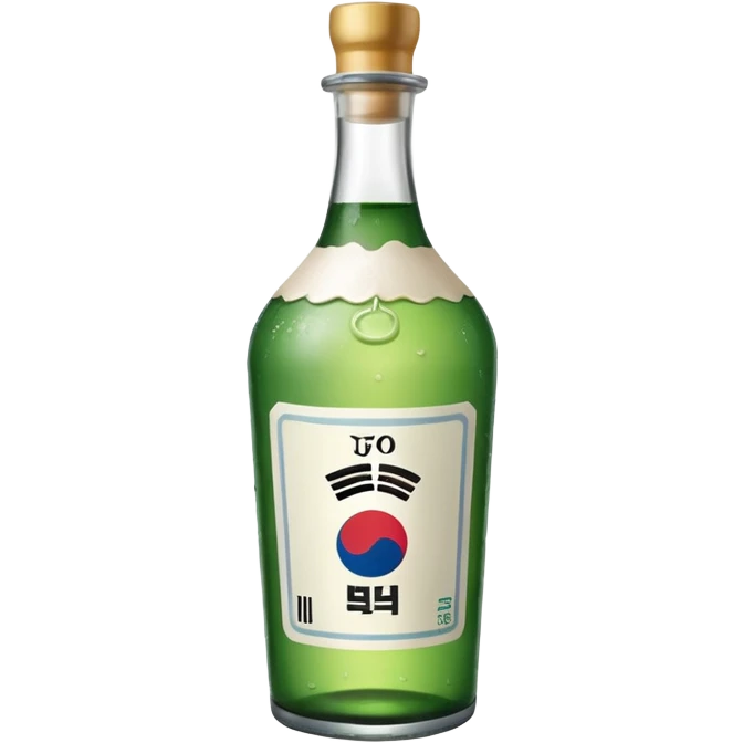 Korean soju drink emoji