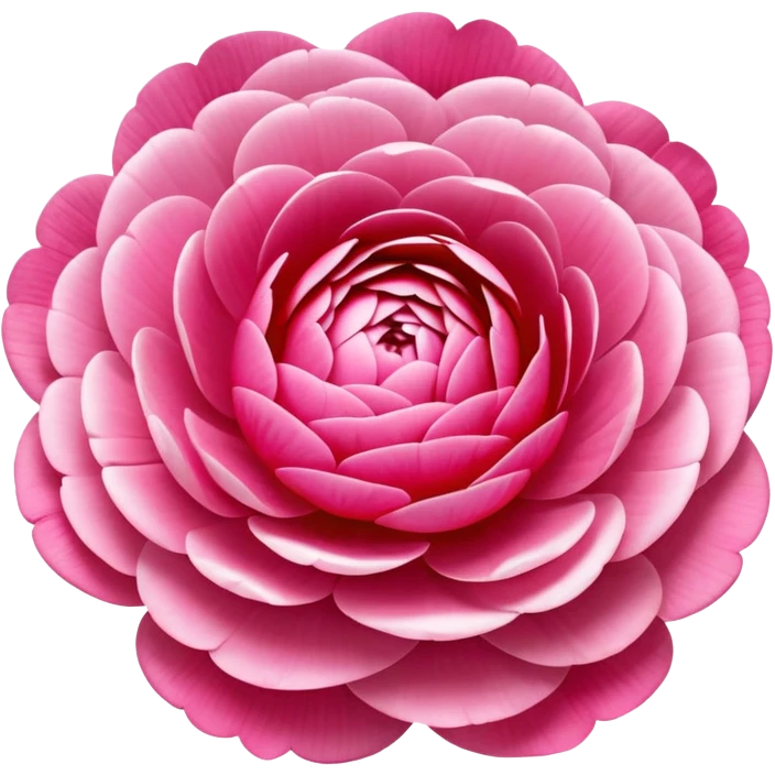 beautiful ranunculus flower with layered petals emoji