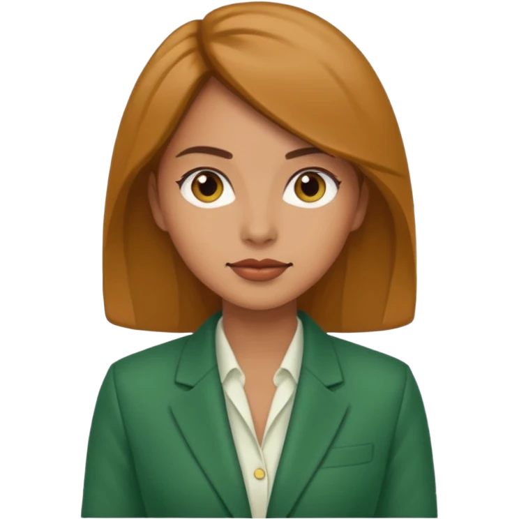 Woman — green blazer emoji