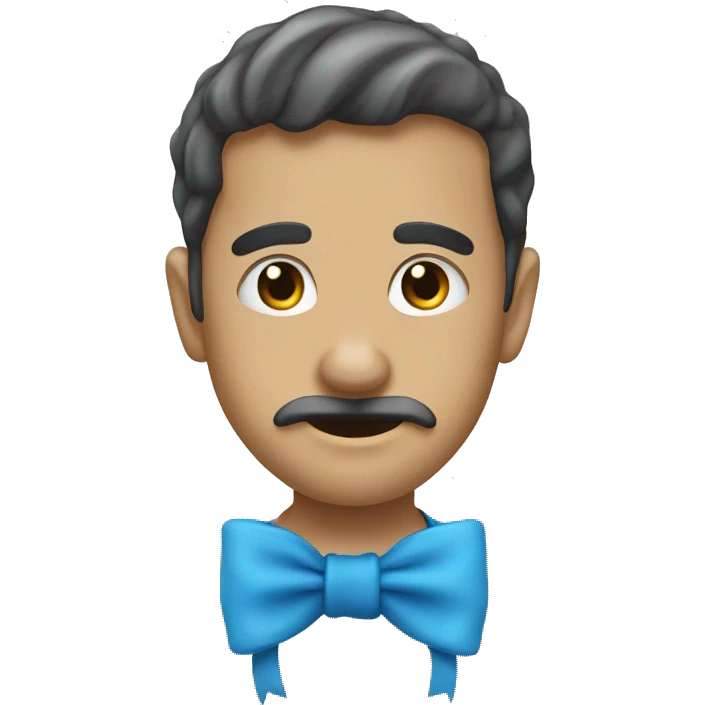 Noeud ruban bleu emoji