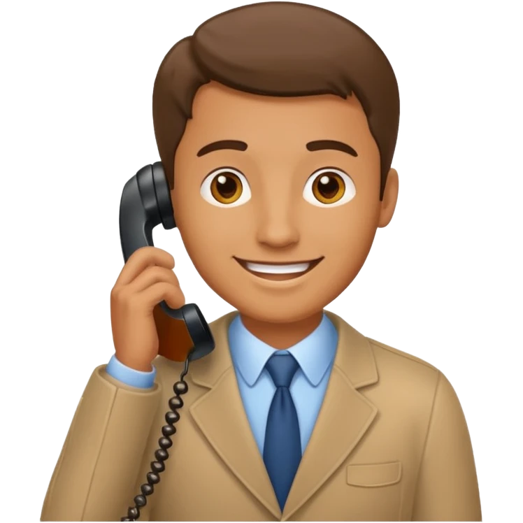 a man talking on phon  emoji