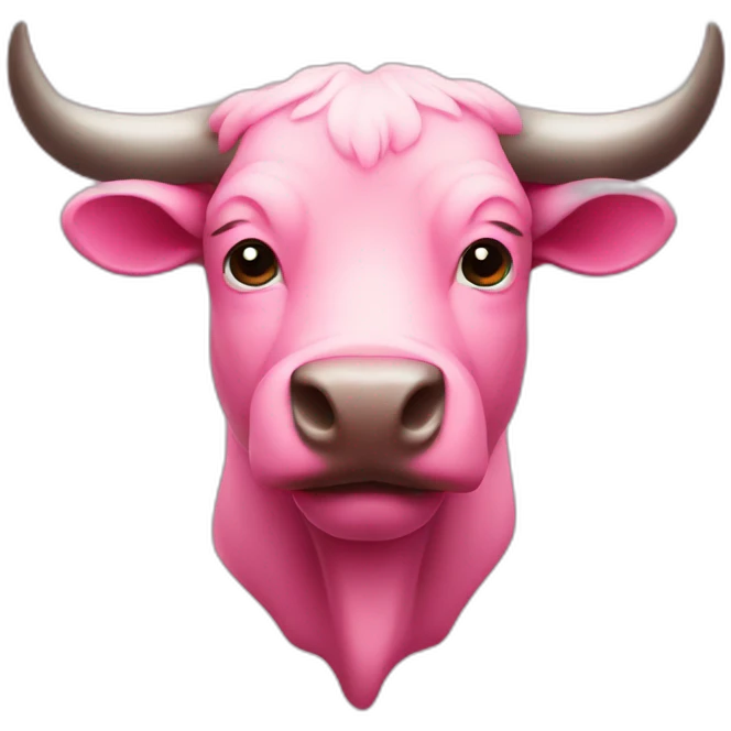 Bull pink emoji