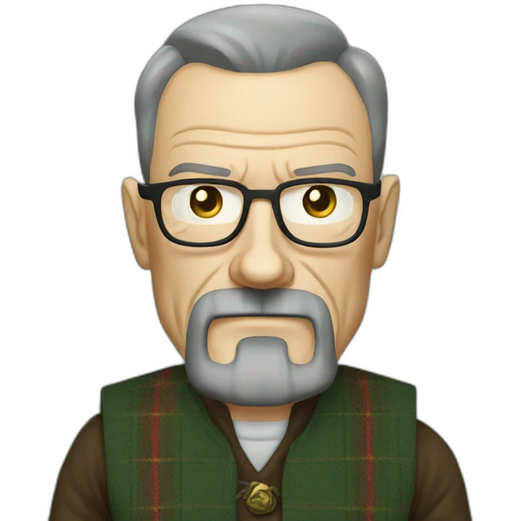 walter white in a scottish dress emoji