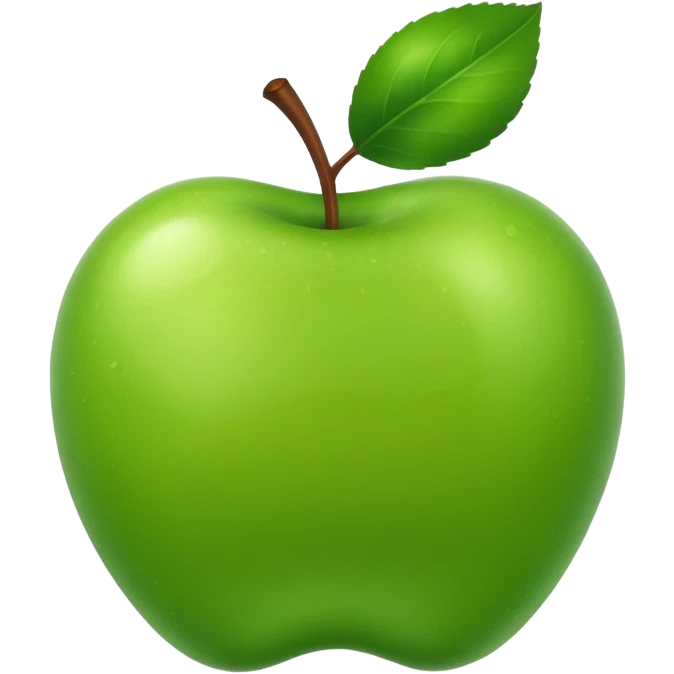 cute green aplle emoji