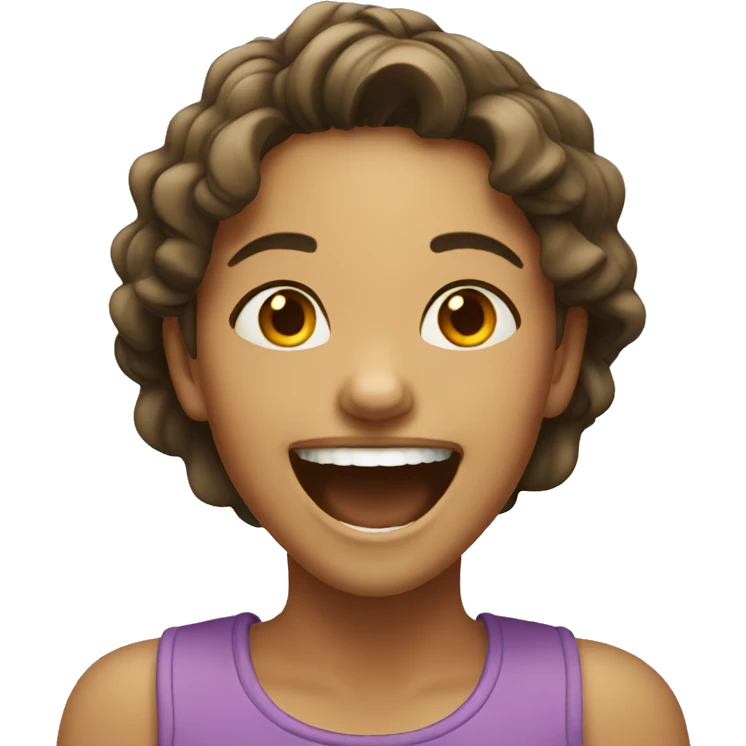 girl laughing emoji