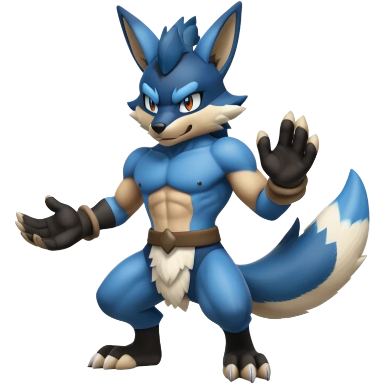 Lucario-Lombax-hybrid (Full body) emoji