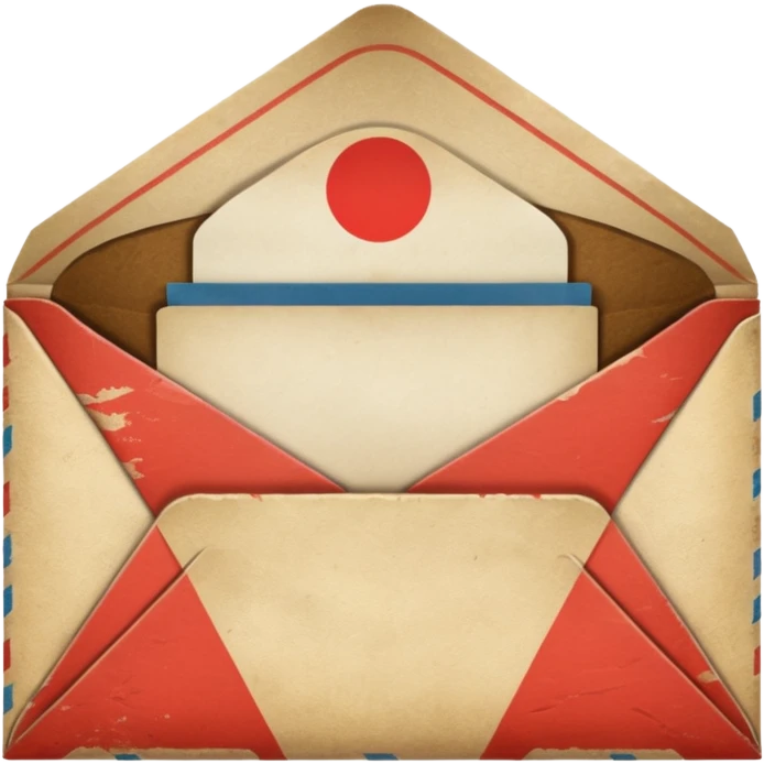 An ancient Japanese envelope emoji