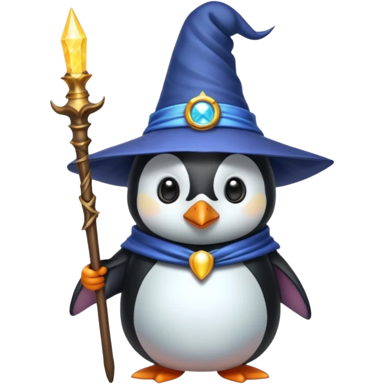 Penguin Wizard emoji