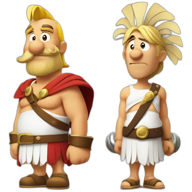 Asterix and Obelix against Caesar" emoji