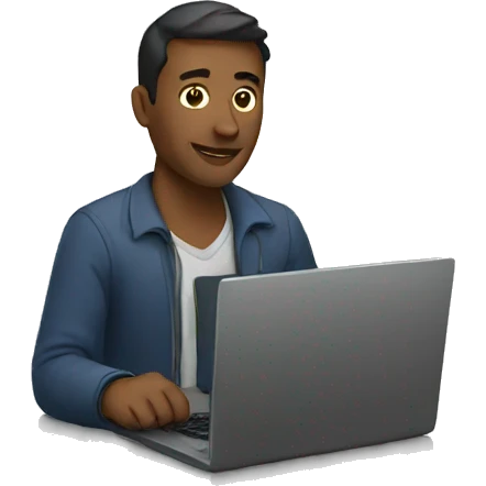 man with laptop emoji