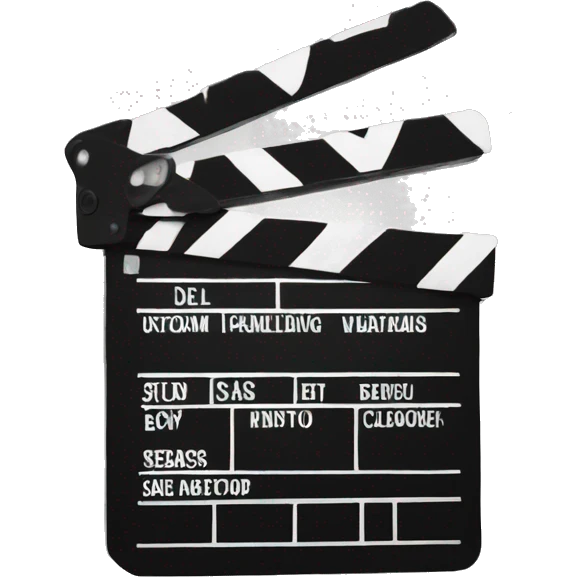movie action clapperboard emoji