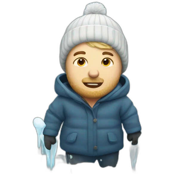 norwegian in a cold plunge emoji