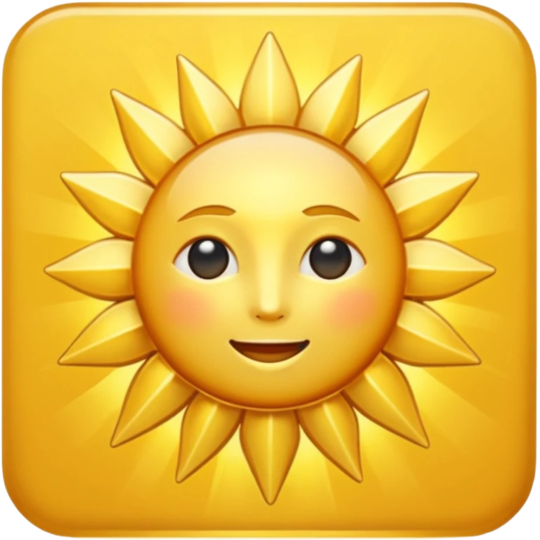 golden sun head emoji