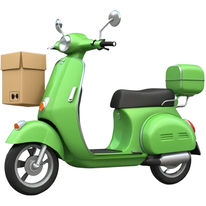 green scooter delivery emoji