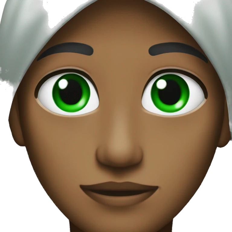 Black gat with green eyes (esmerald)  emoji