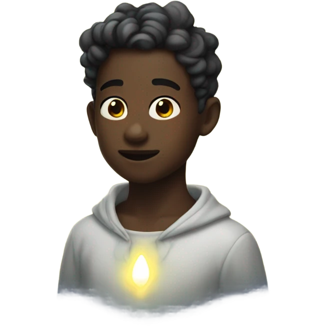 Ethereal glowing boy emoji