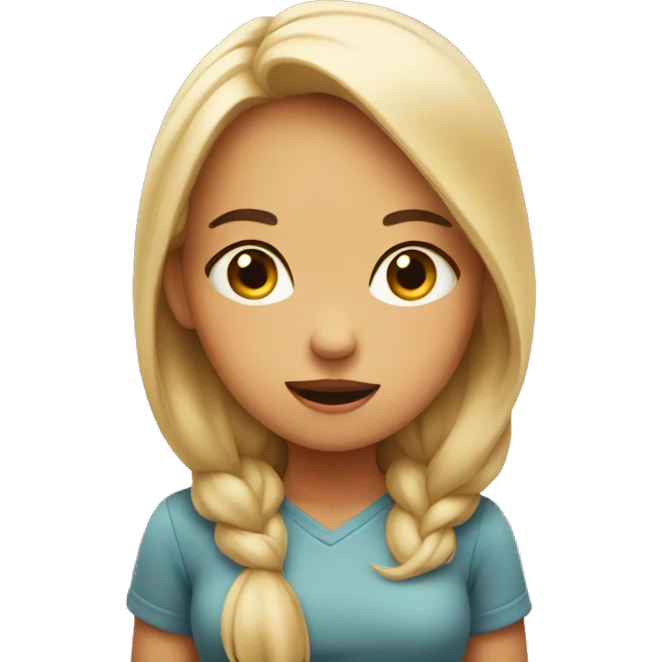 girl shrugging  emoji
