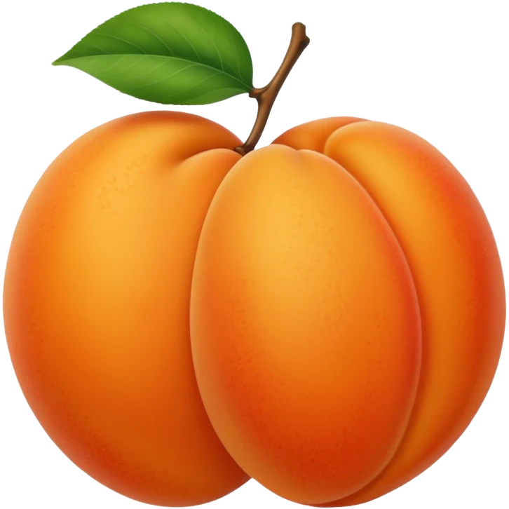 Hace la fruta damasco emoji