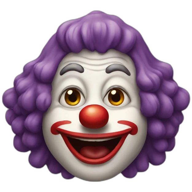Singe clown emoji