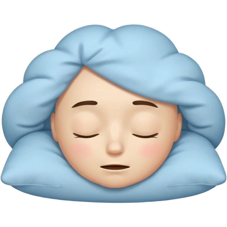REM Sleep in the style of an iOS emoji emoji